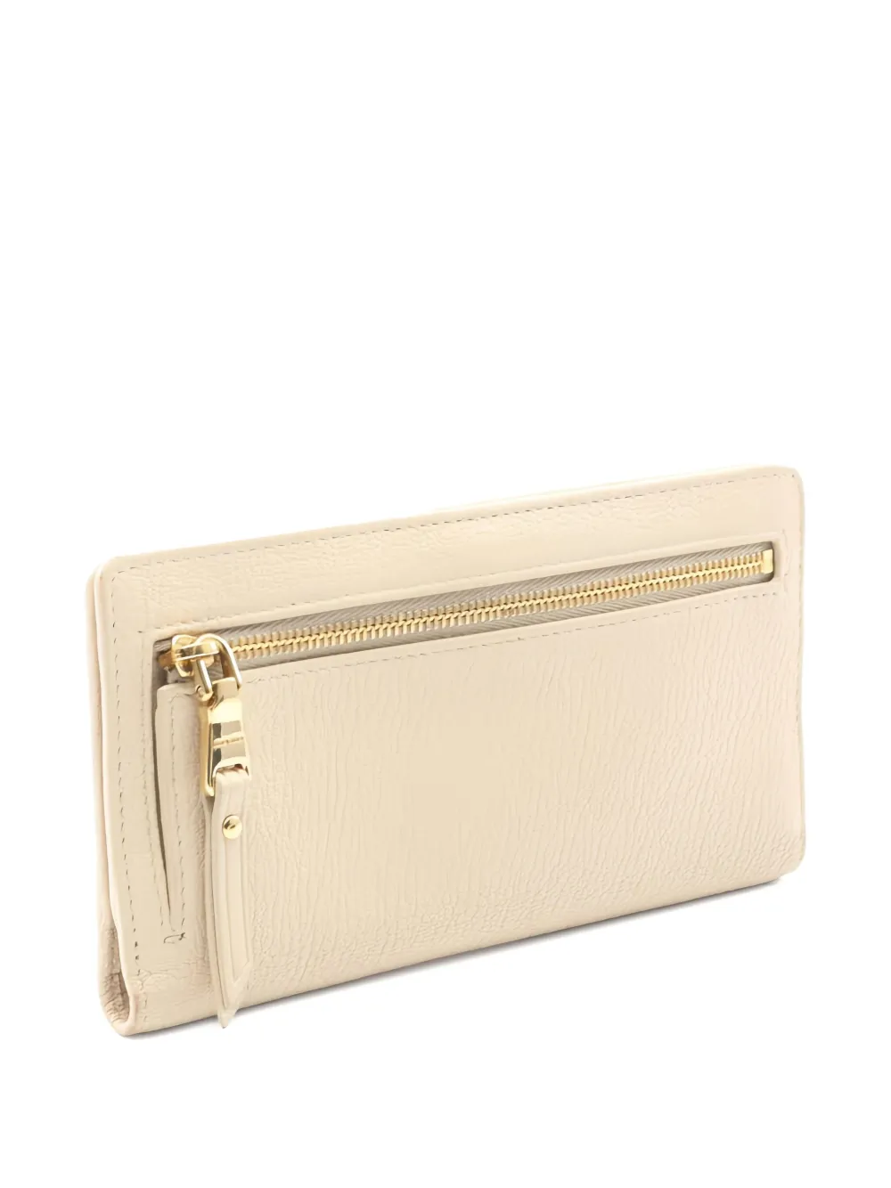 Pre-owned Miu Miu 2000s Madras Bi-fold Leather Wallet In Neutral