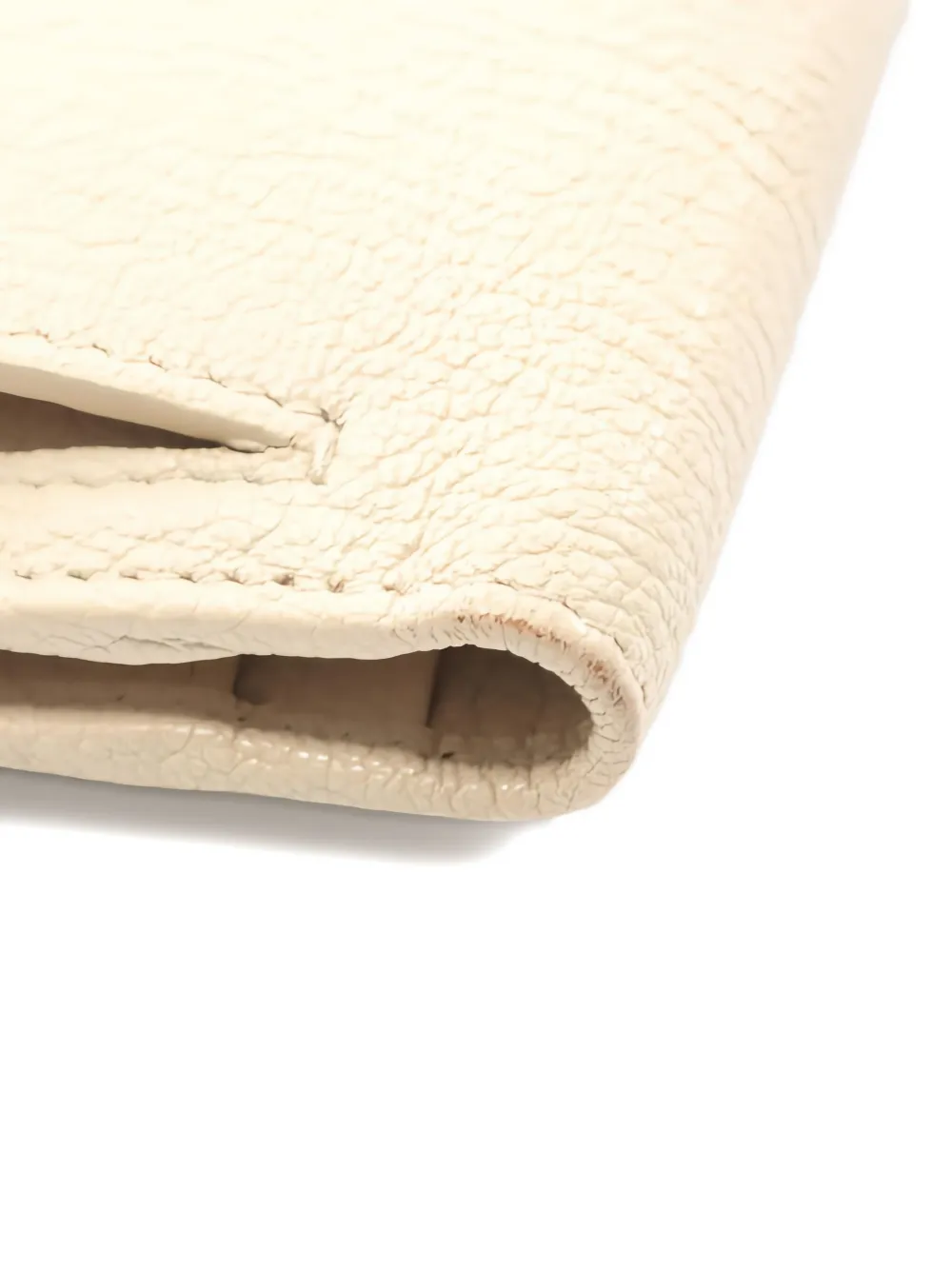 Pre-owned Miu Miu 2000s Madras Bi-fold Leather Wallet In Neutral