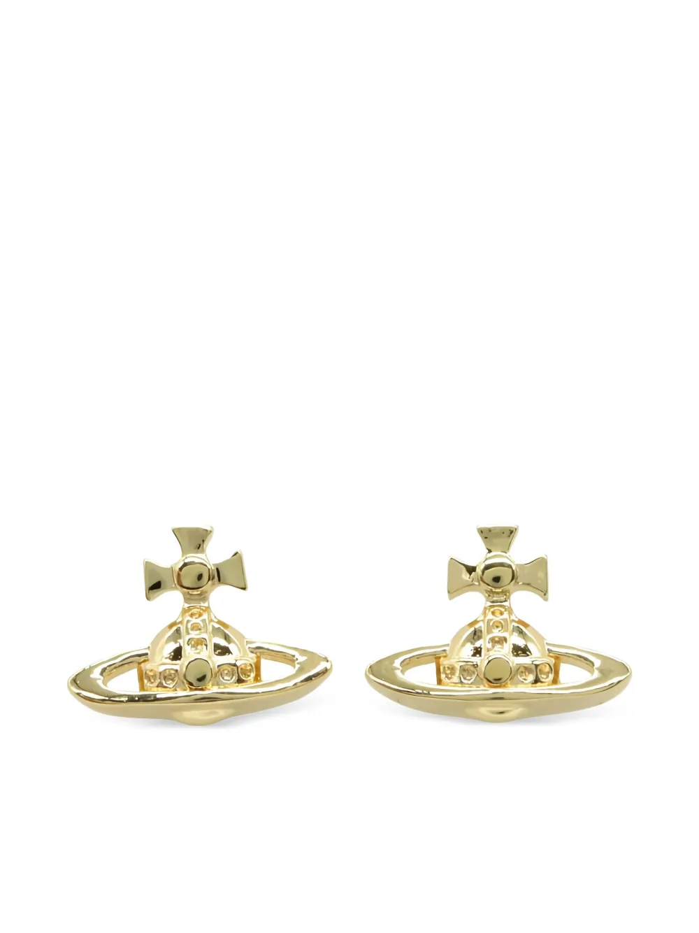 Vivienne Westwood Pre-Owned 2020s Orb stud earrings | Gold | Image 1