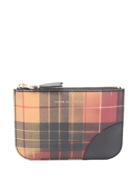 Comme Des Garçons plaid coin purse
