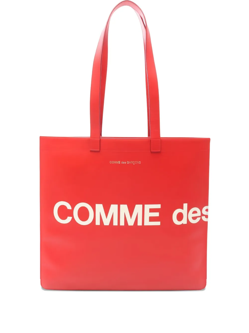 Comme Des Garçons logo-print tote bag | Red | Image 1