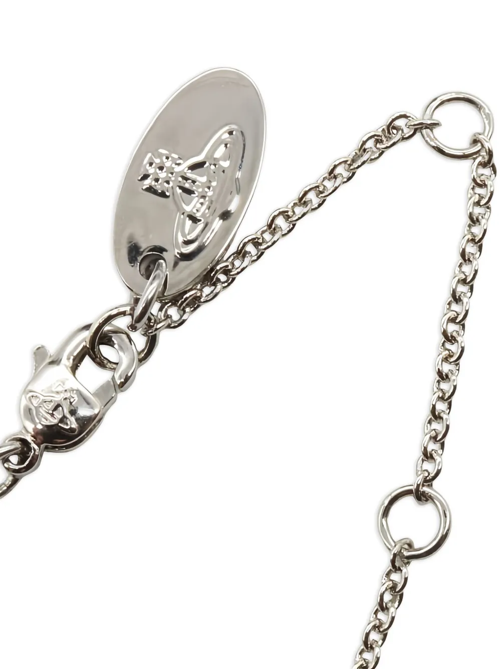 Pre-owned Vivienne Westwood Ariella Orb-pendant Necklace In Silver