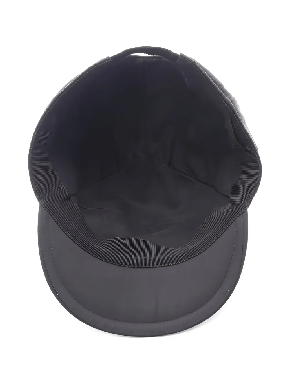 Pre-owned Prada Triangle-logo Cap In Black
