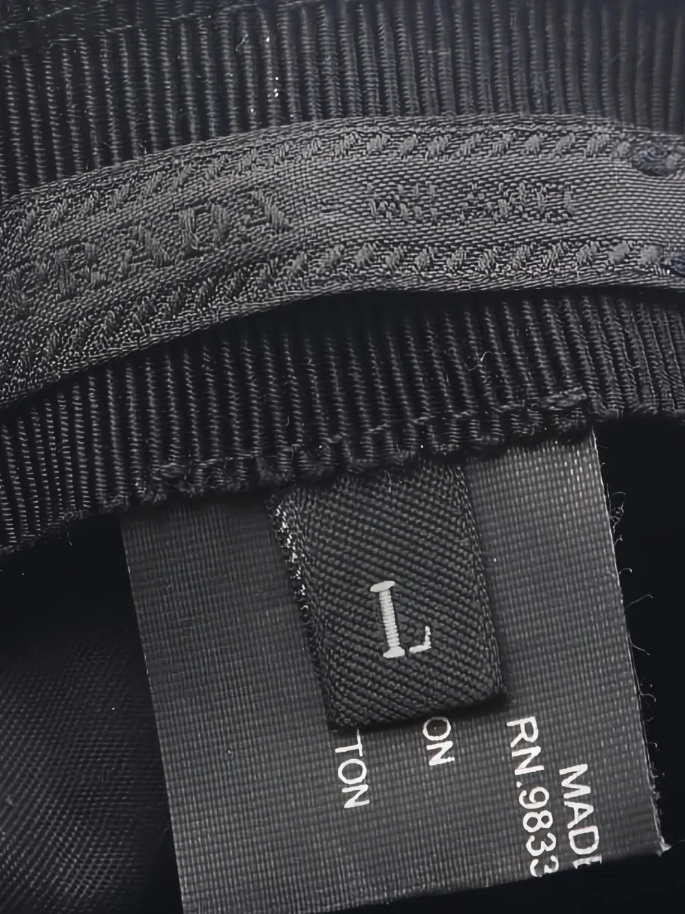 Pre-owned Prada Triangle-logo Cap In Black