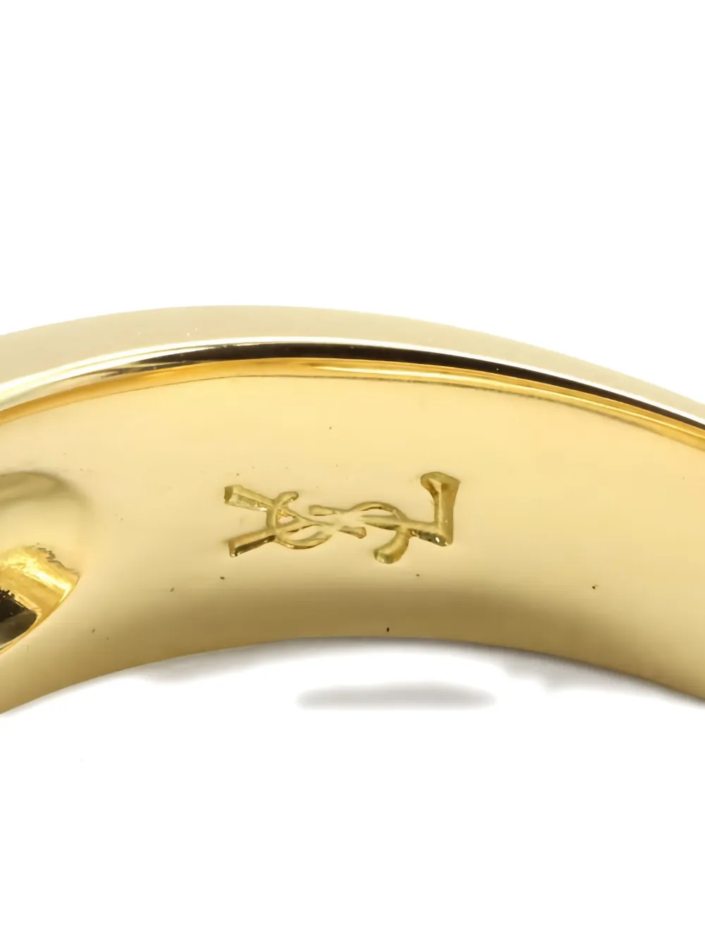 Pre-owned Saint Laurent Diamond 18k Yellow-gold Ring