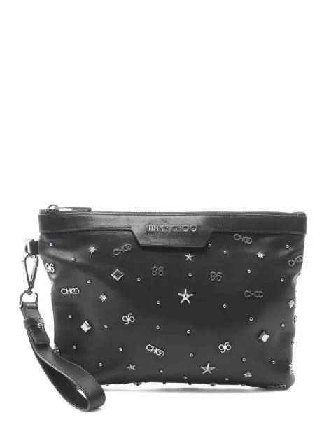 Jimmy Choo Pre-Owned 2000s studded leather clutch bag