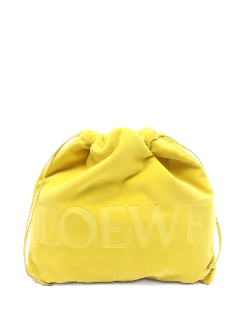 Loewe Pre-Owned logo-jacquard pouch | Yellow | Image 1
