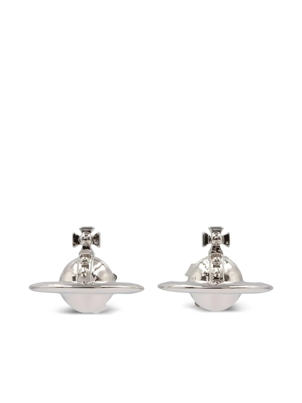 Vivienne Westwood aretes con aplique Orb | plateado | Image 1