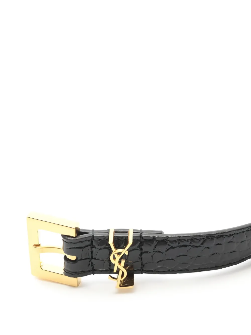 Saint Laurent Pre-Owned 2020s Cassandre-monogram leather belt | Image 2