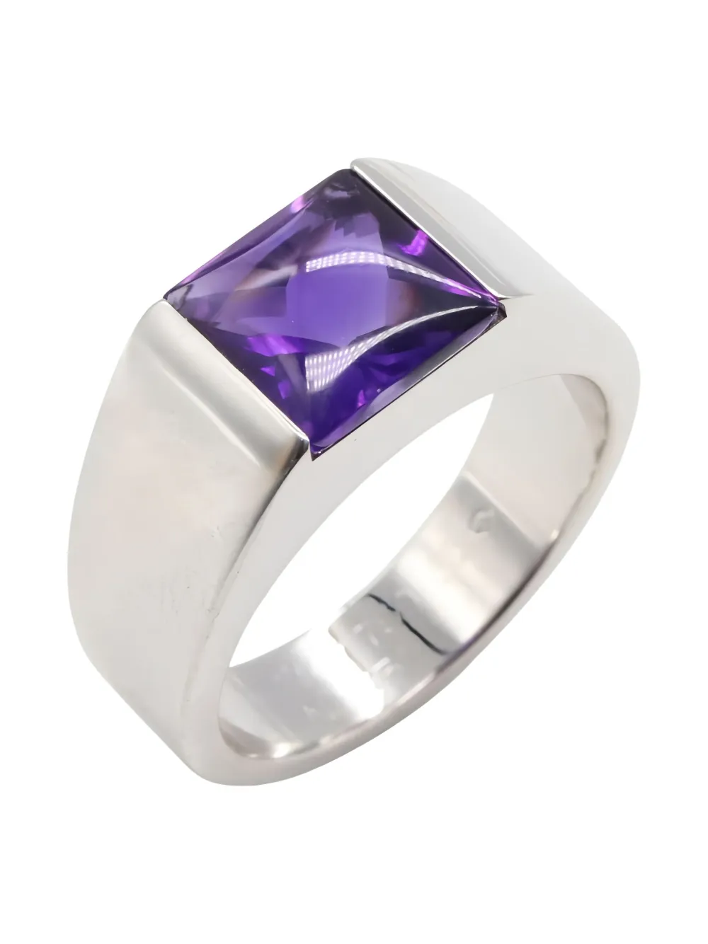 Cartier 2010s 18K white gold amethyst ring | Image 2