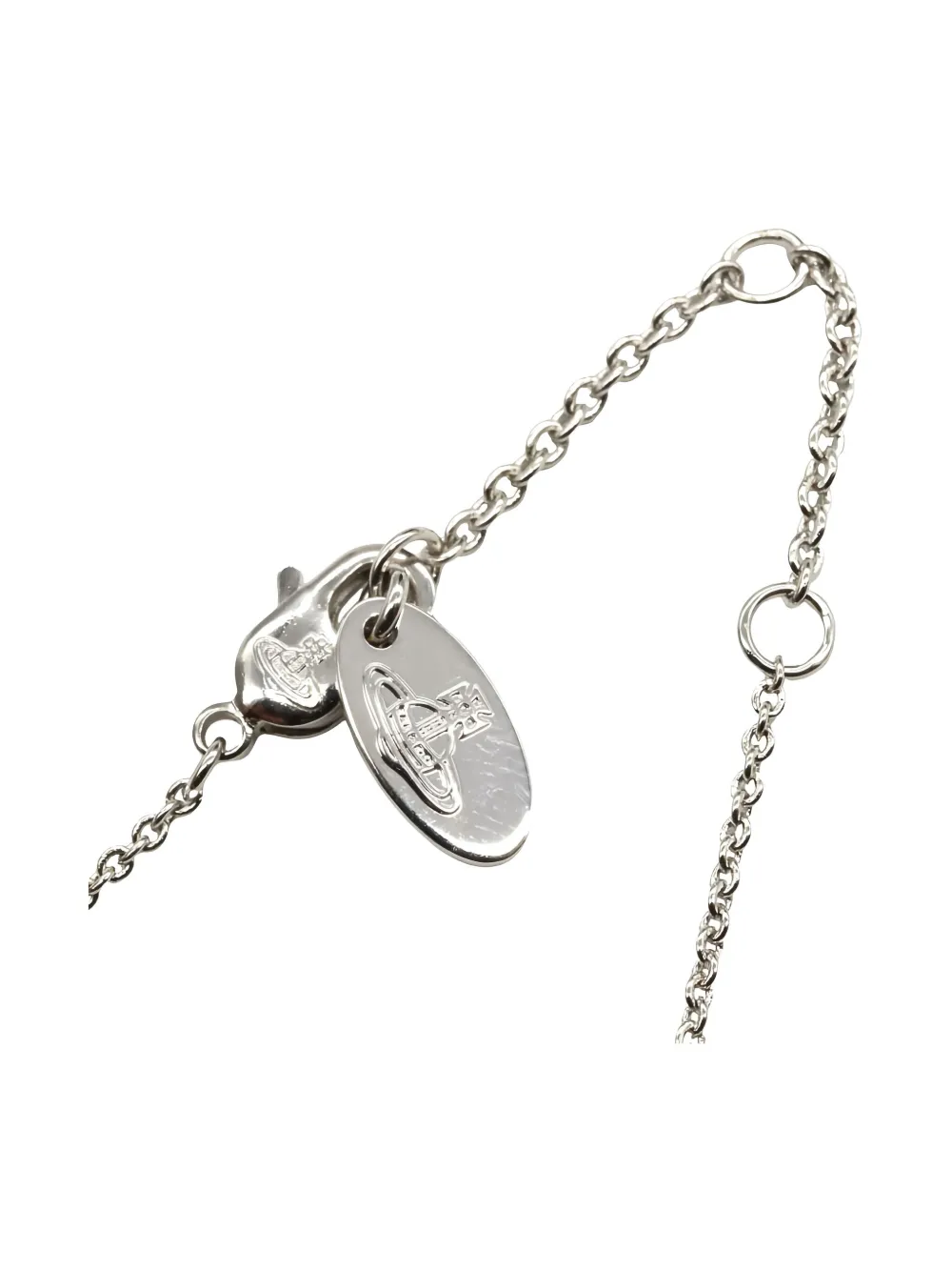 Pre-owned Vivienne Westwood 2020s Orb-pendant Necklace In Silver