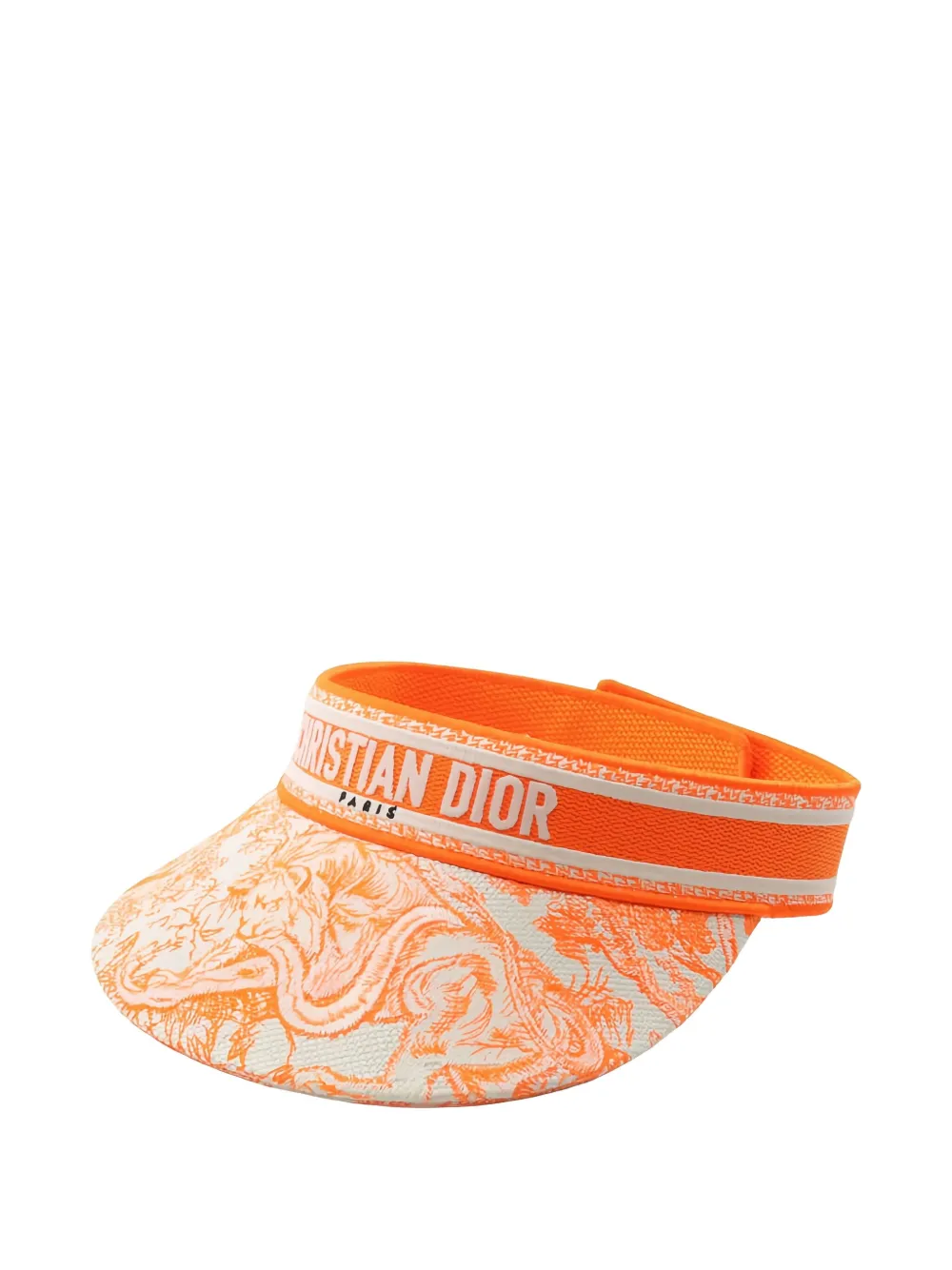 Christian Dior Pre-Owned 2010s Toile De Jouy Sun Visor Hat White