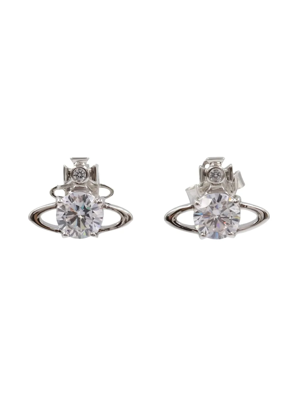 Pre-owned Vivienne Westwood 2020s Orb Earrings In Silver