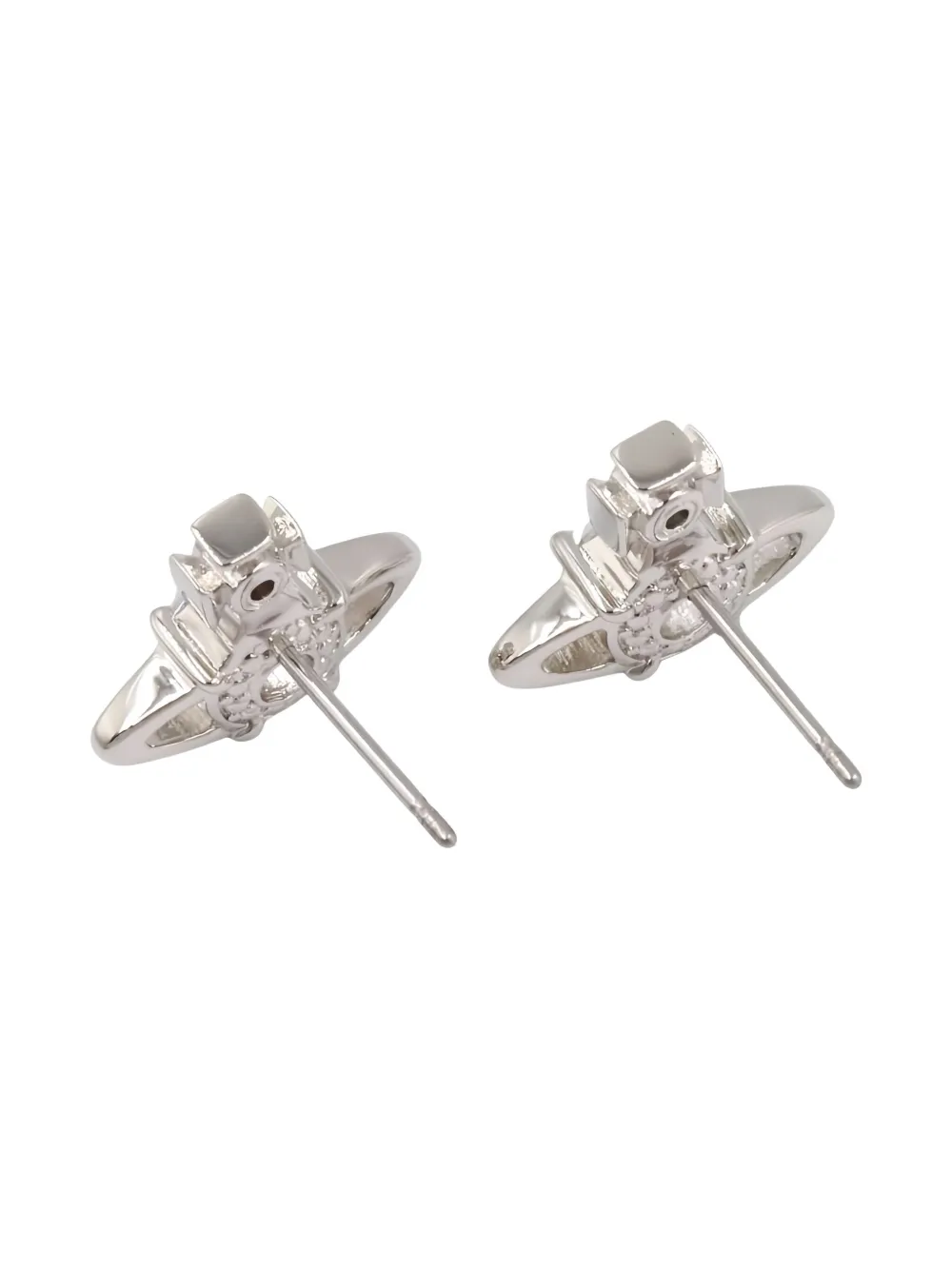 Pre-owned Vivienne Westwood 2020s Orb Earrings In Silver