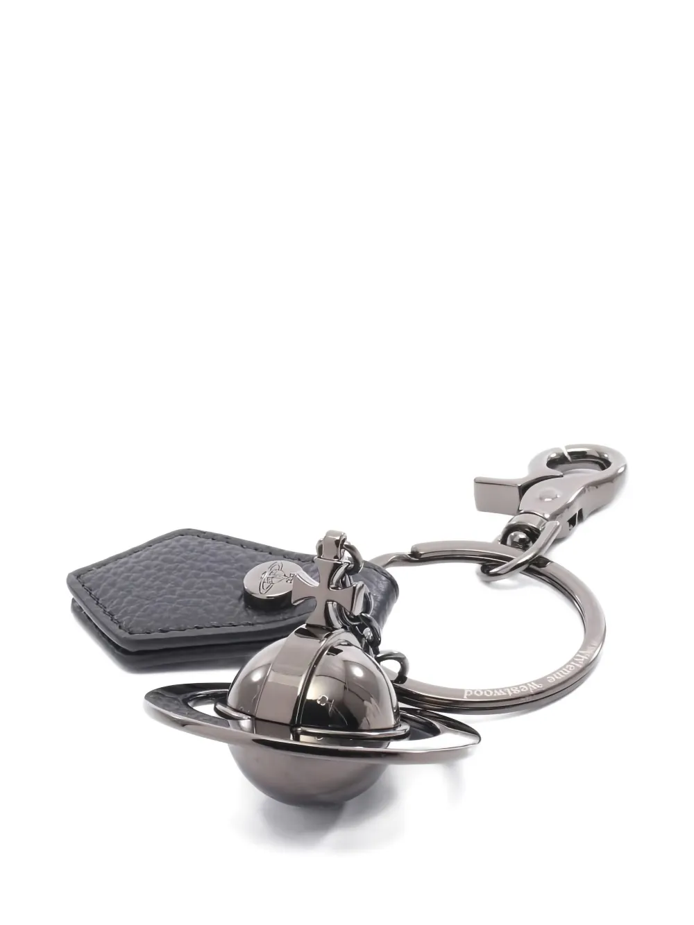 Vivienne Westwood Pre-Owned 2020s Orb leather bag charm | Silver | Image 1