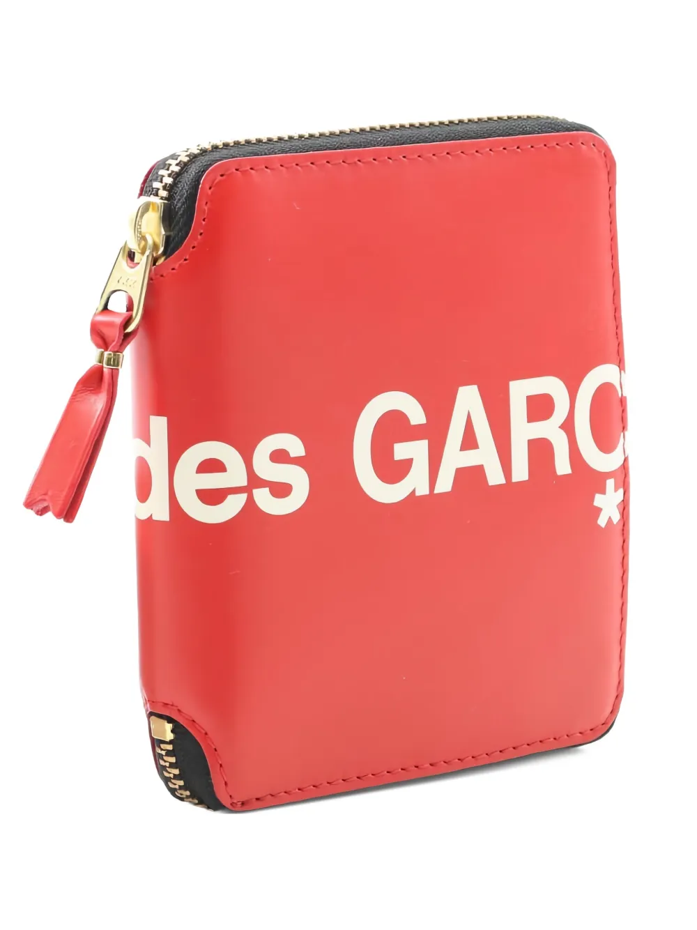 Comme Des Garçons Pre-Owned 2020s logo zipper leather wallet | Red | Image 1