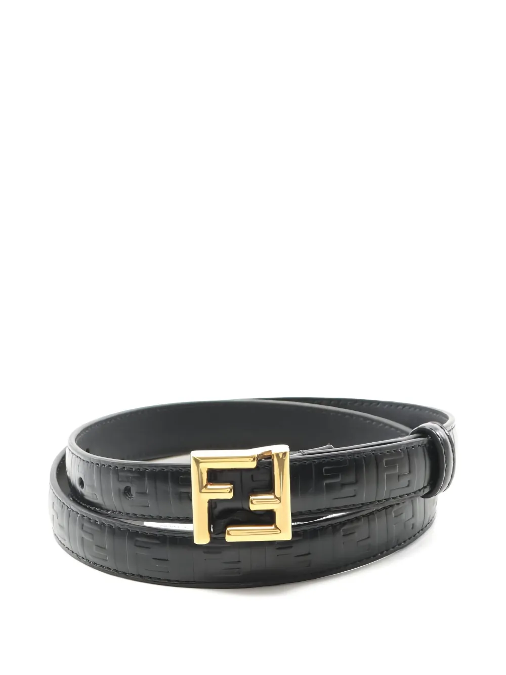 Fendi Pre-Owned FF-logo leather belt | Black | Image 1