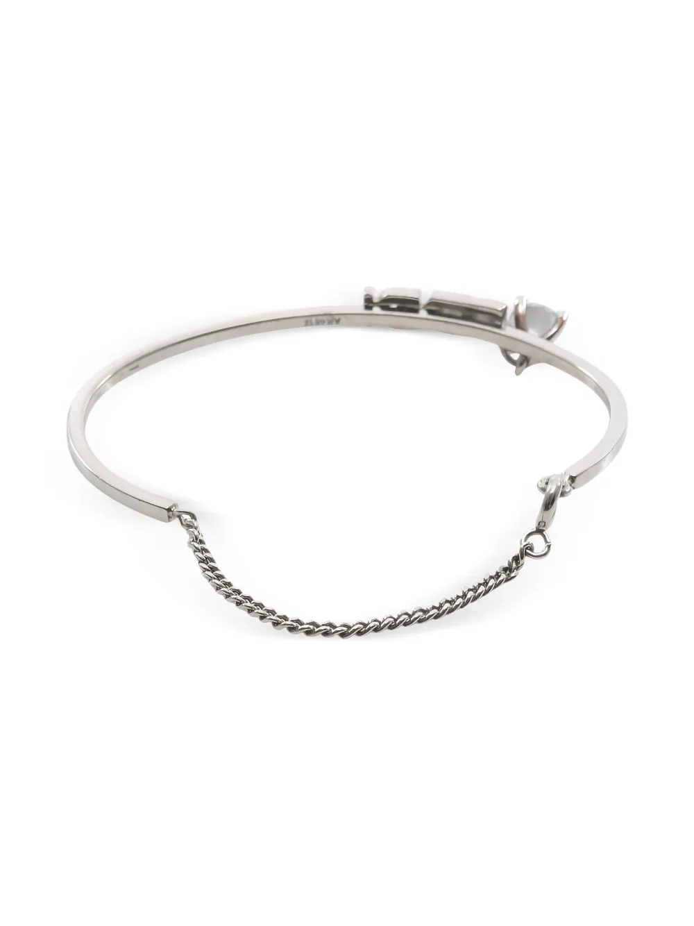 Fendi Pre-Owned 2000s rhinestone-logo bracelet | Image 2