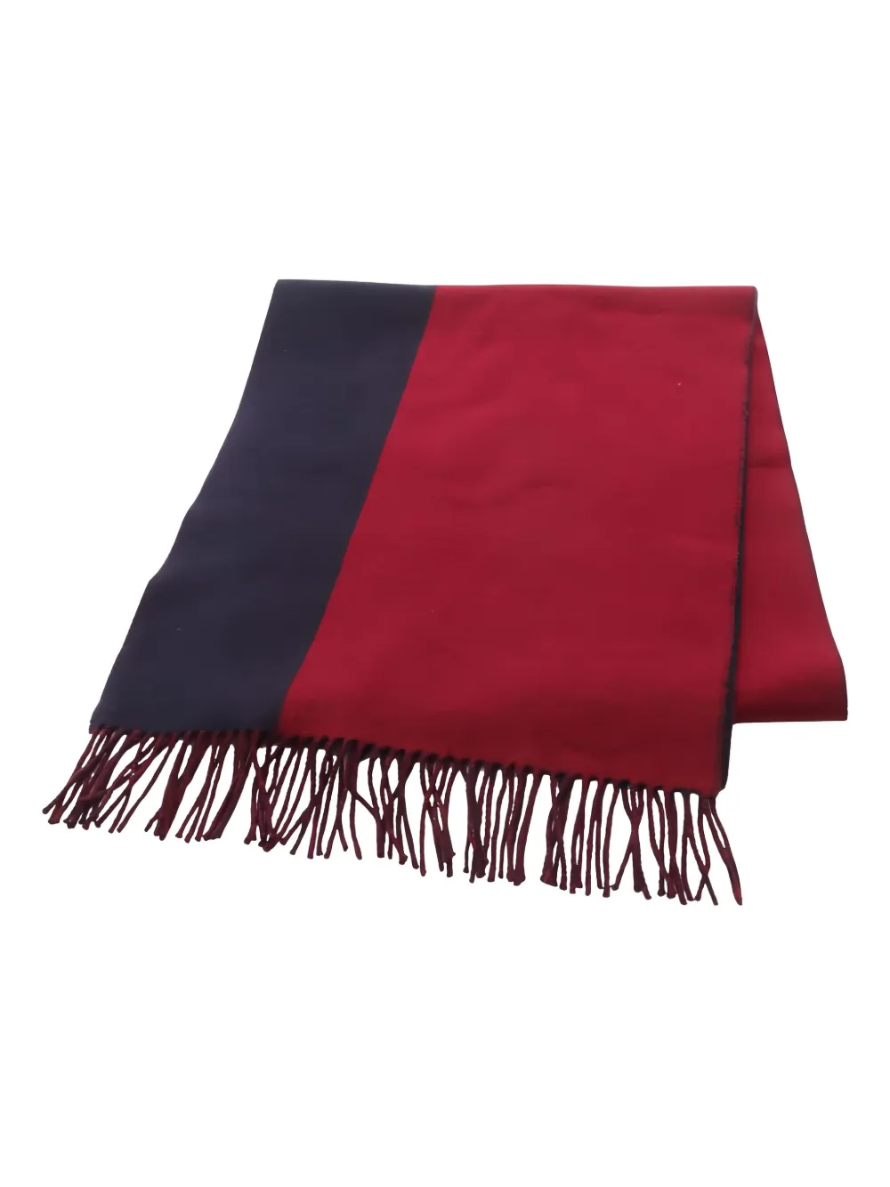 Hermès Pre-Owned 2010s kazak fringed scarf | Blue | Image 1