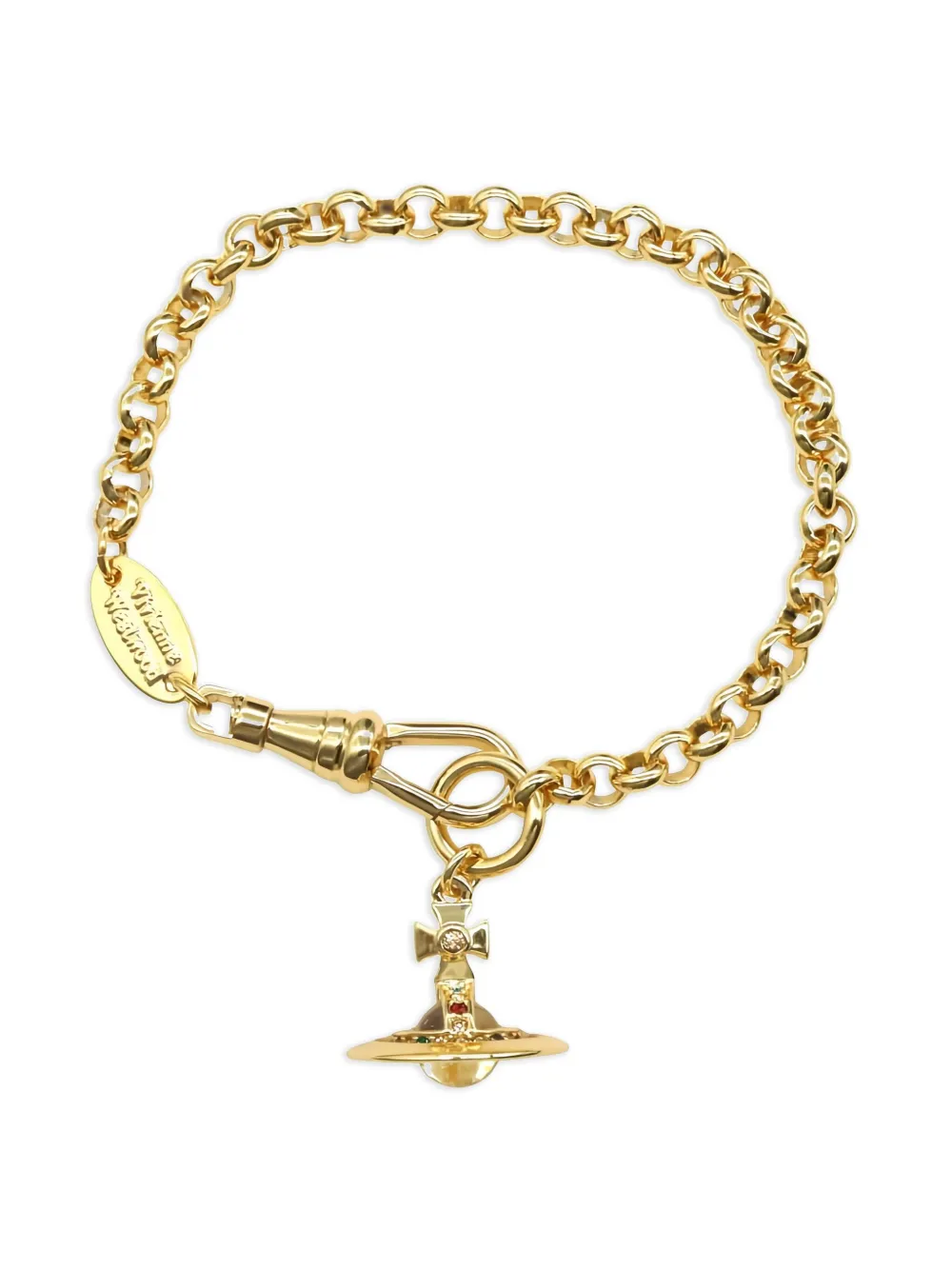 Vivienne Westwood Pre-Owned 2020s Orb-charm bracelet | Gold | Image 1