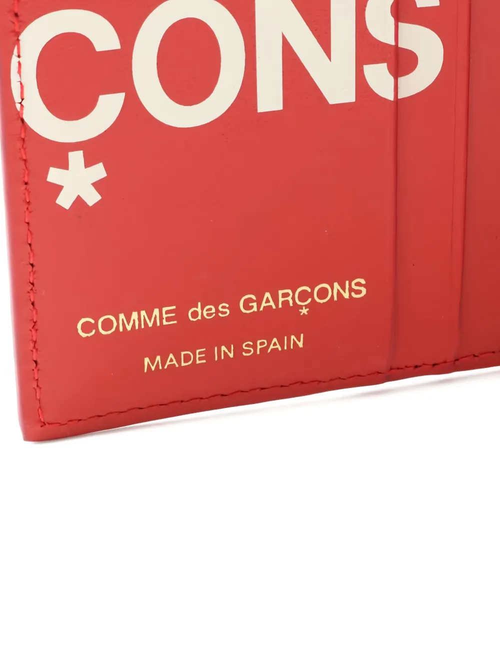 Comme Des Garçons 2020s Logo-print Bi-fold Wallet In Red
