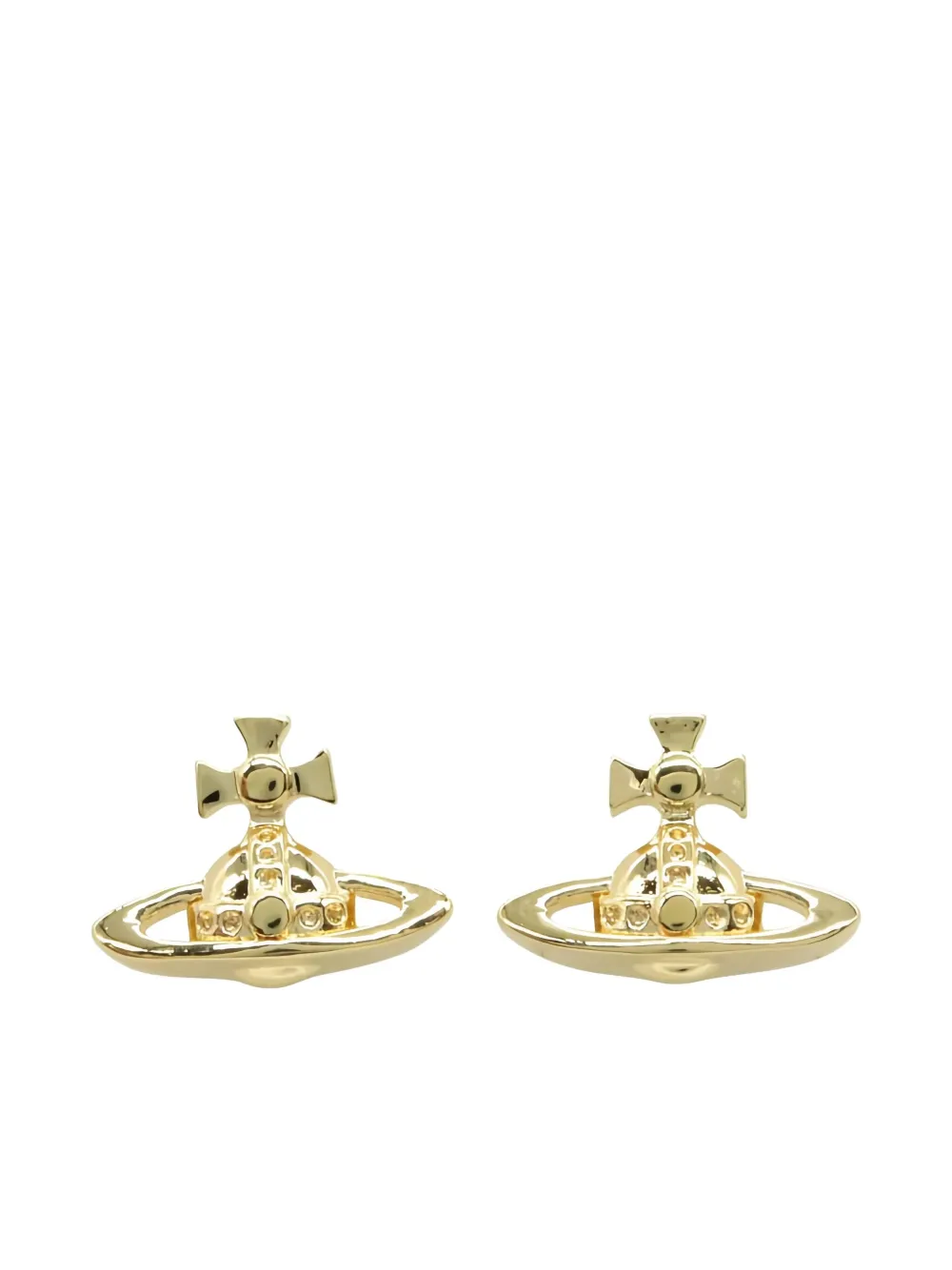 Vivienne Westwood Pre-Owned 2020s Orb stud earrings | Gold | Image 1