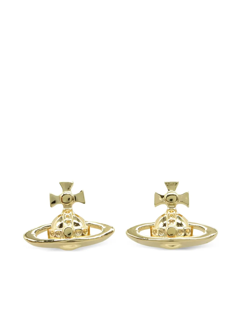 Vivienne Westwood Pre-Owned 2020s Orb stud earrings | Gold | Image 1