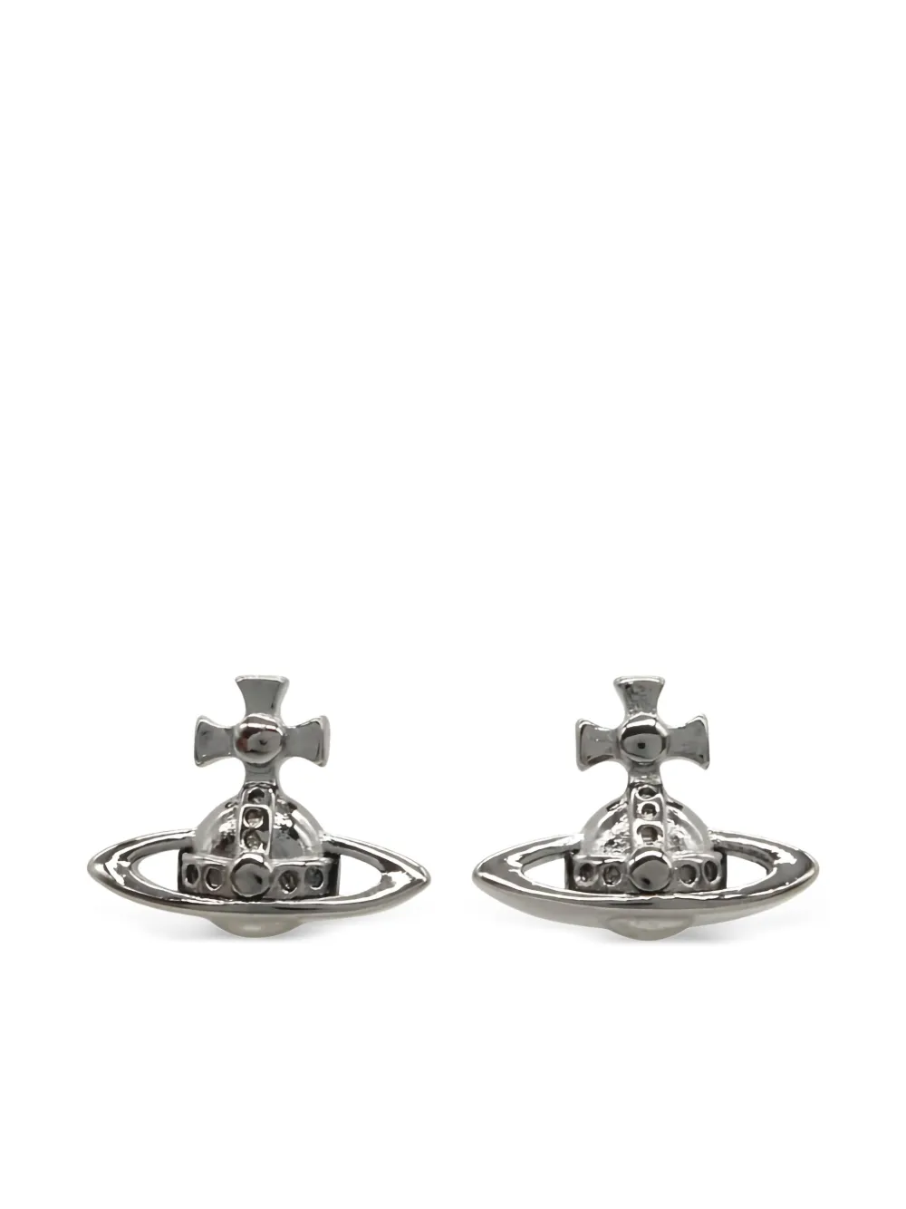 Vivienne Westwood Pre-Owned 2020s Orb stud earrings | Black | Image 1