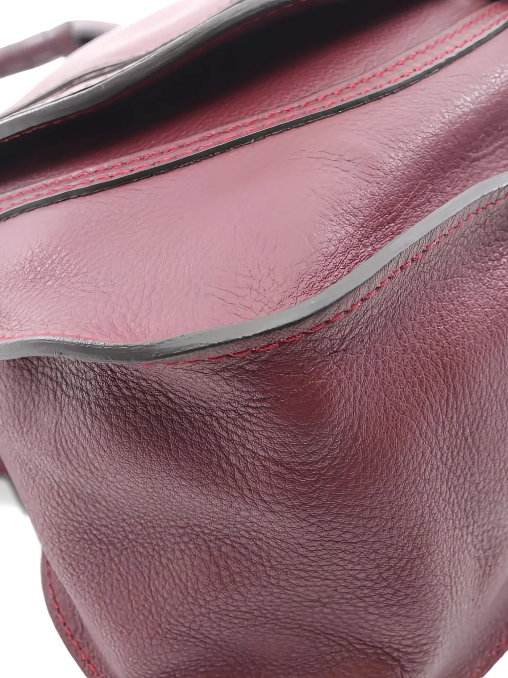 Pre-owned Chloé 2000s Marcie Braided-handle Tote Bag In Red