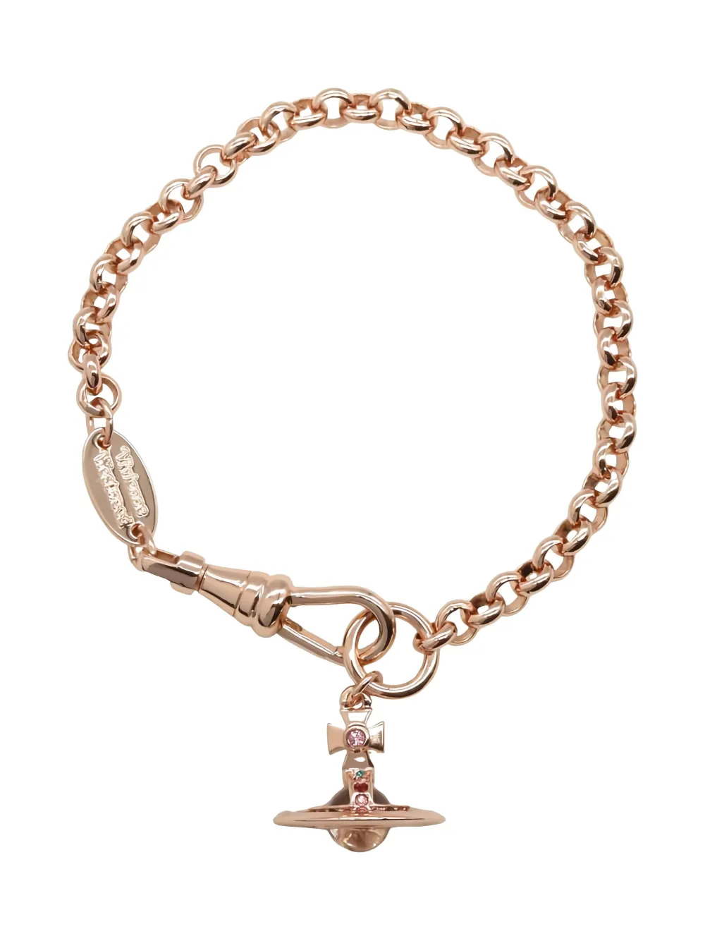 Vivienne Westwood Pre-Owned 2020s Orb-charm bracelet | Pink | Image 1