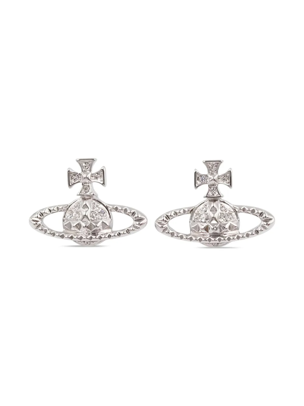 Vivienne Westwood Pre-Owned 2020s Orb stud earrings | Silver | Image 1