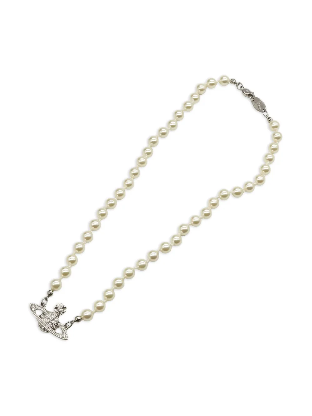 Vivienne Westwood Pre-Owned 2020s Orb-pendant necklace | White | Image 1