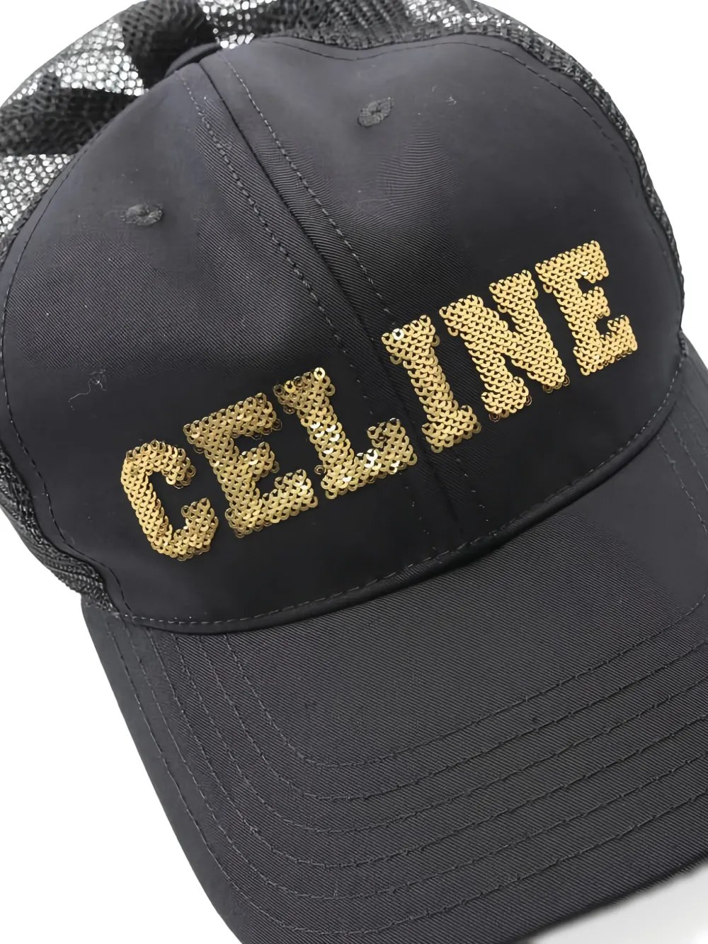 Pre-owned Celine 2020s Logo Baseball Cap In Black
