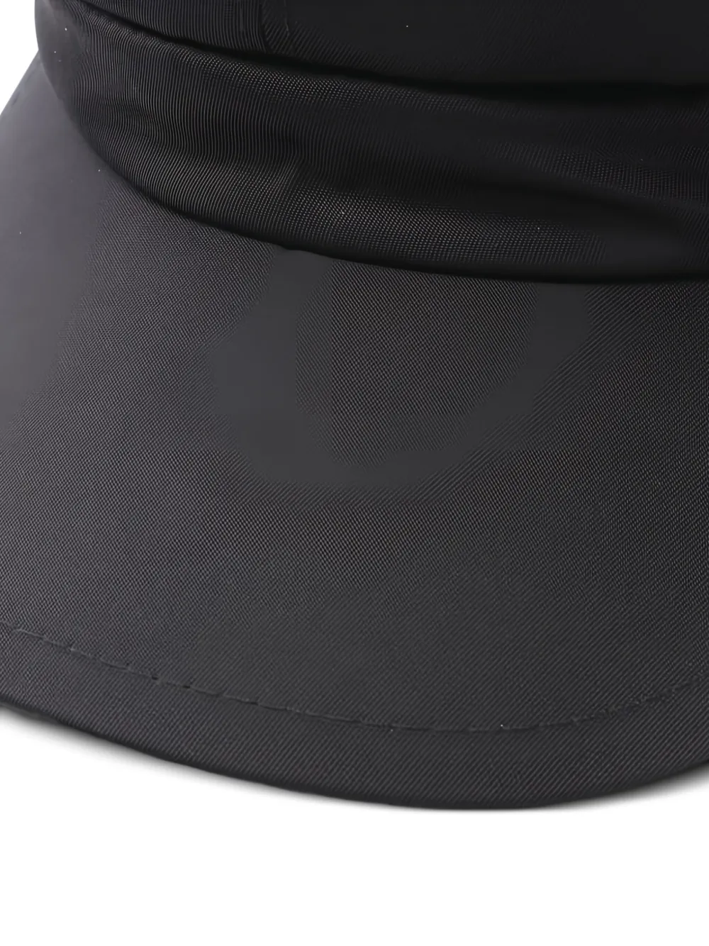 Pre-owned Prada Logo标牌棒球帽 In Black