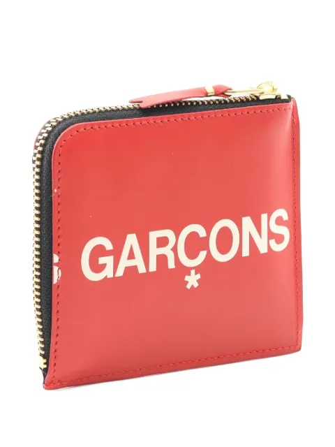 Comme Des Garçons 2020s logo leather coin purse