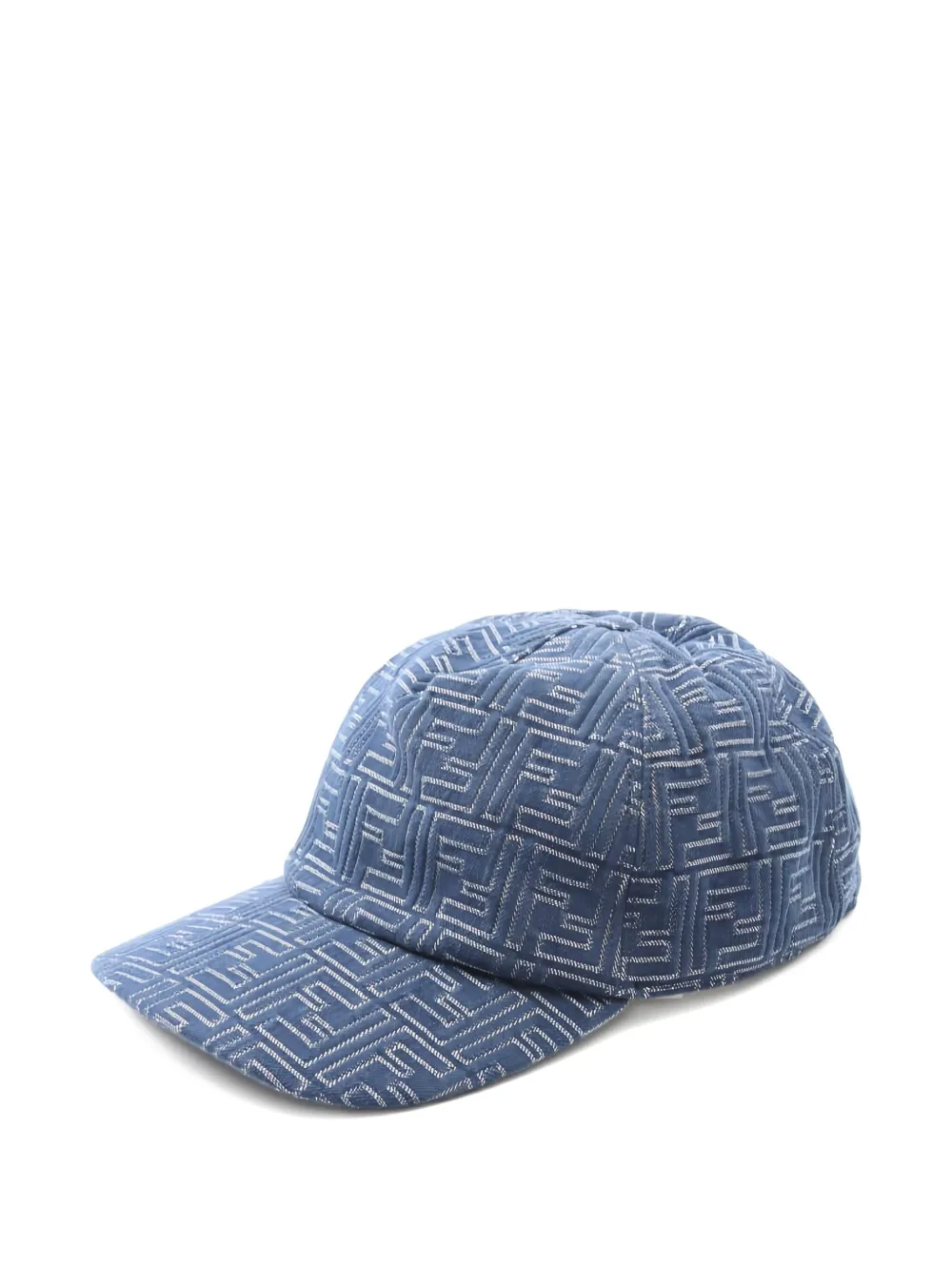 Pre-owned Fendi Ff-motif Cap In Blue
