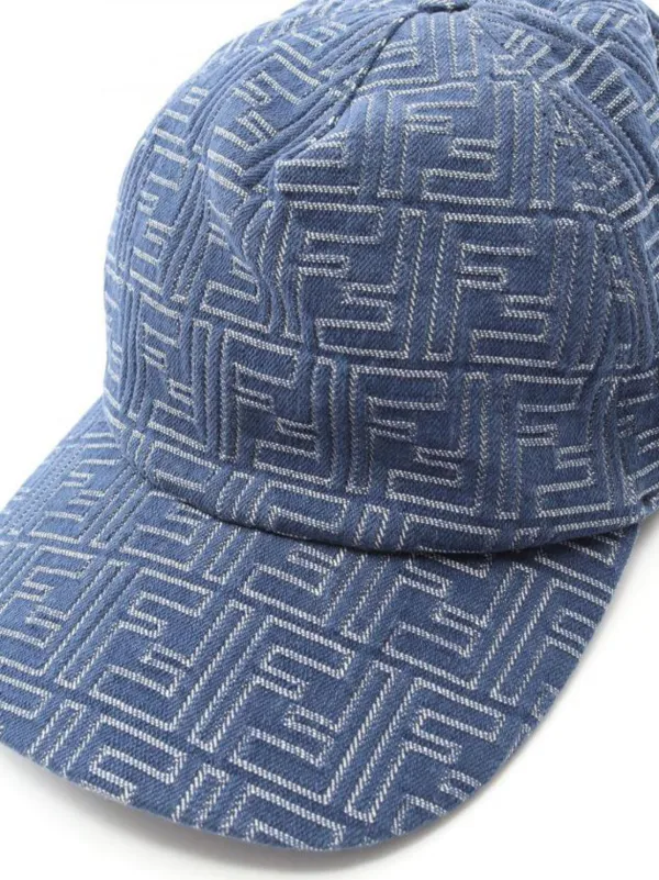 Fendi Pre-Owned FF-motif Cap | Blue | FARFETCH display picture 1