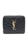 Saint Laurent YSL bi-fold leather wallet - Black