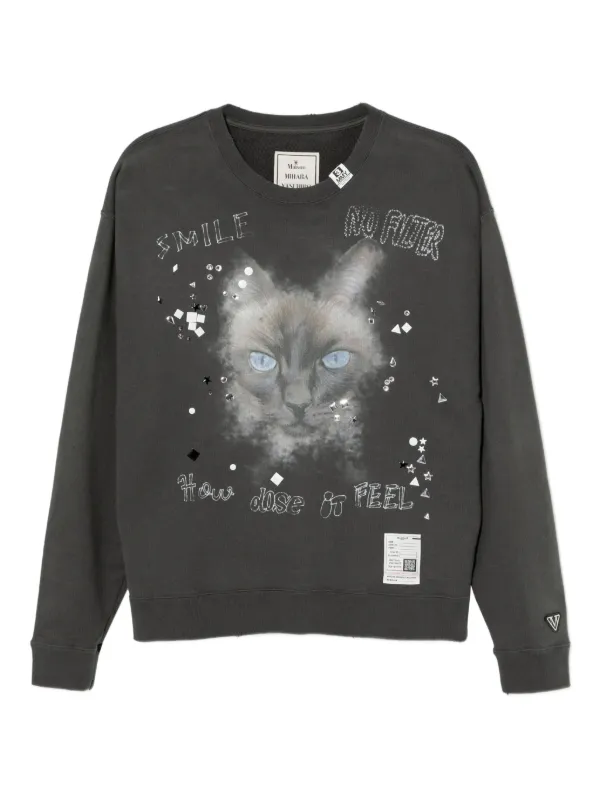 Graphic-print Crew-neck Sweatshirt
