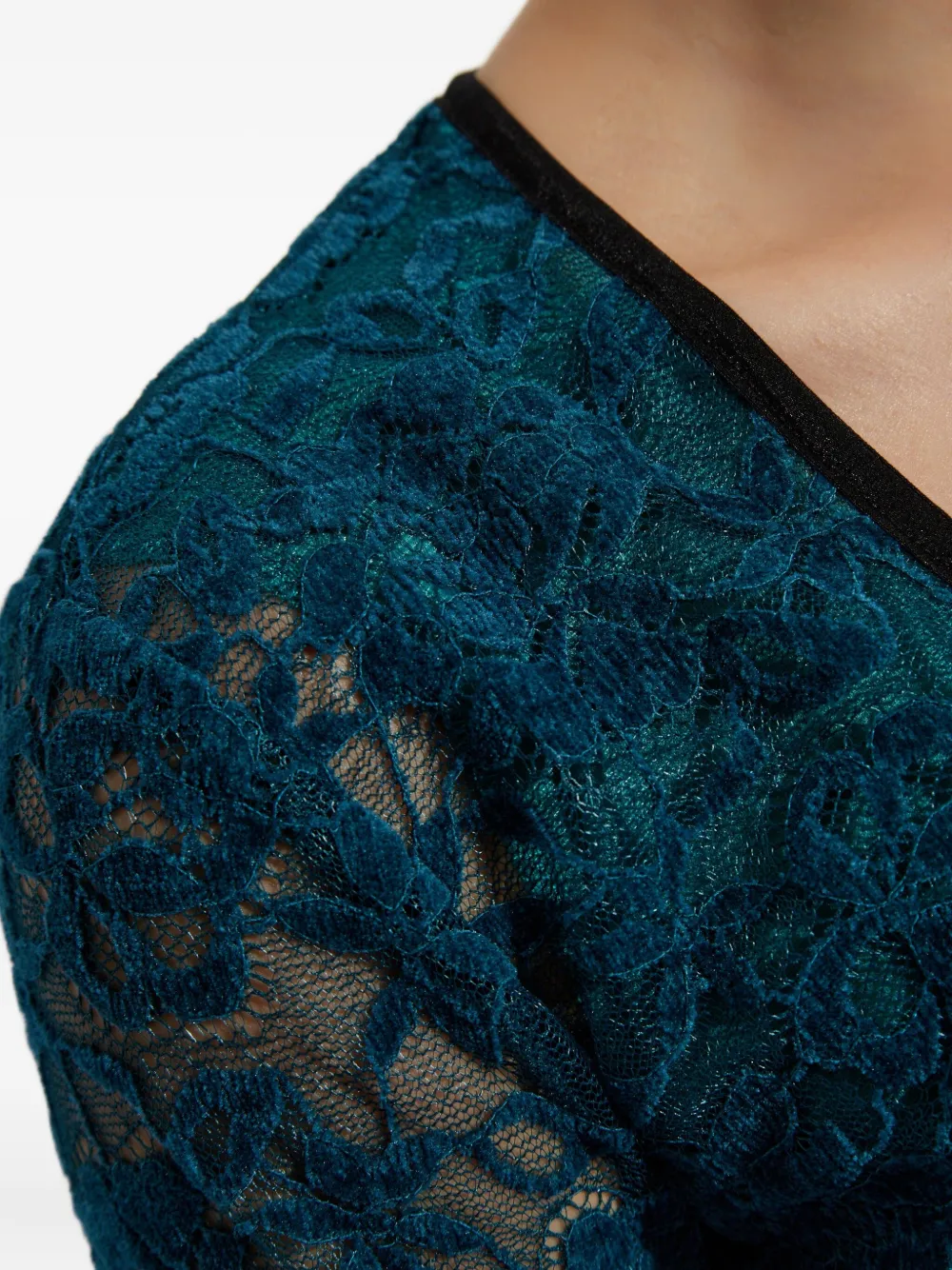 Versace Jeans Couture Midi-jurk met lange mouwen Blauw