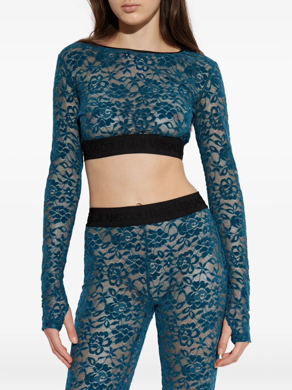 Versace Jeans Couture Cropped top Blauw