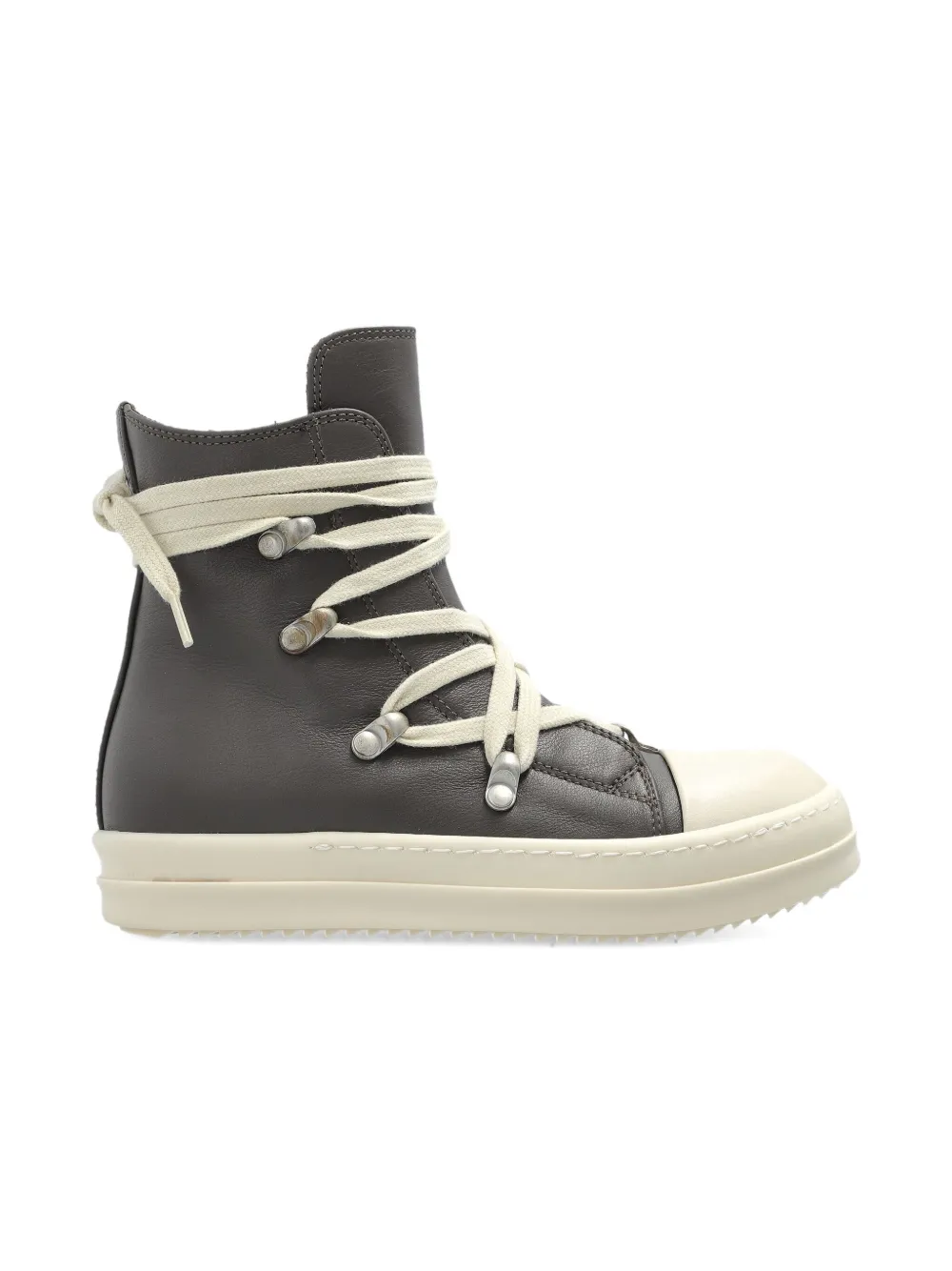 Rick Owens Lace-up High-top Sneakers In Brown