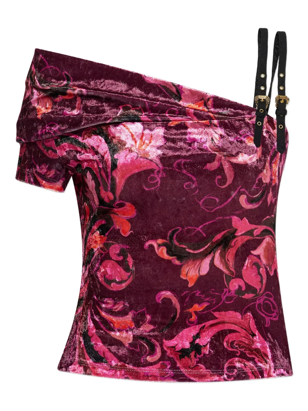 Versace Jeans Couture floral-pattern strap top - Rosa