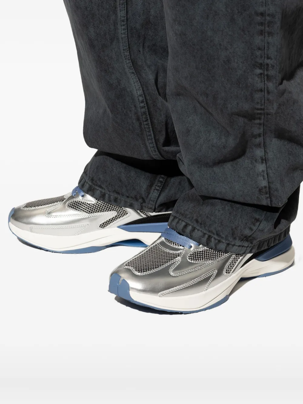 Lanvin Sneakers met mesh vlak Grijs