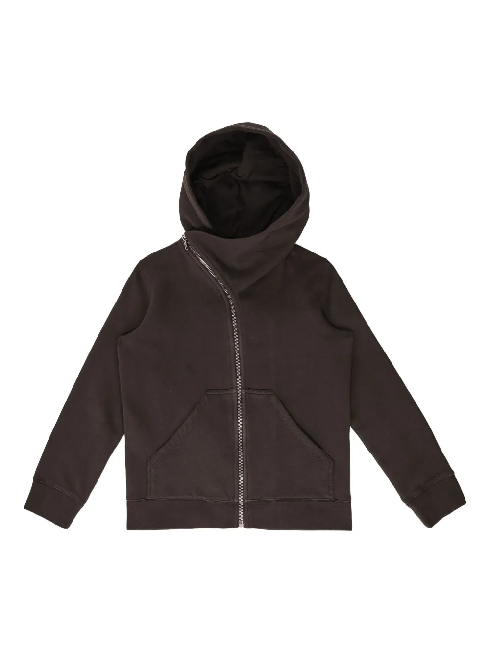 Rick Owens Kids' Zip Hooded Sweater In Black