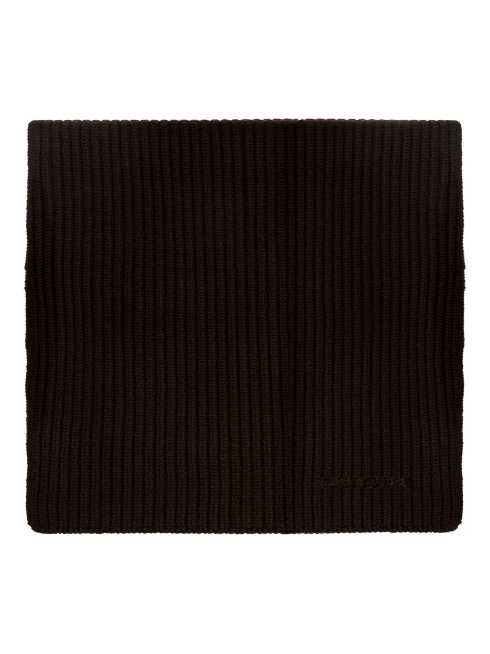 Lanvin ribbed wool scarf | Brown | Image 1