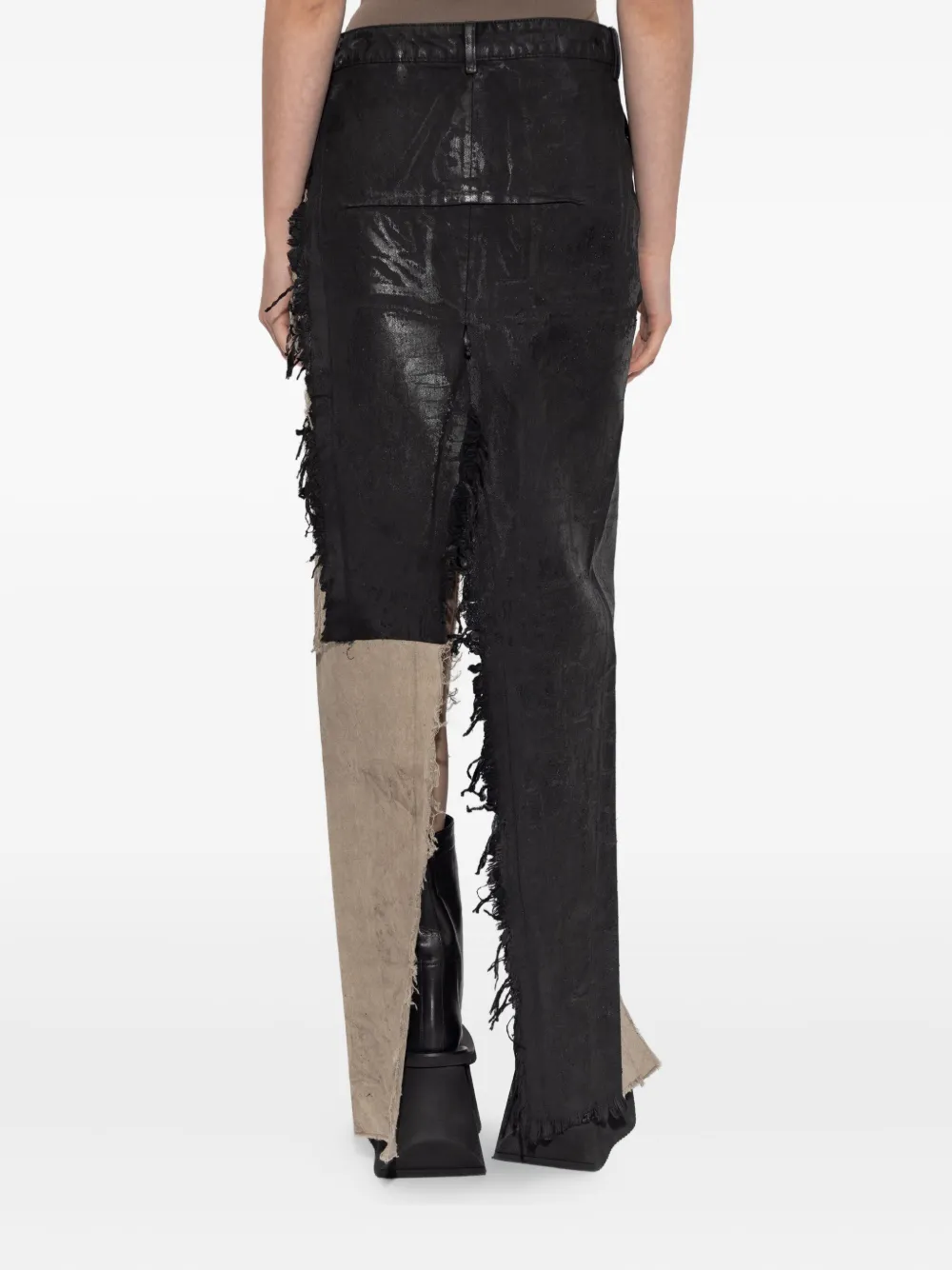 Rick Owens Concordians maxi-rok met vlakken Zwart