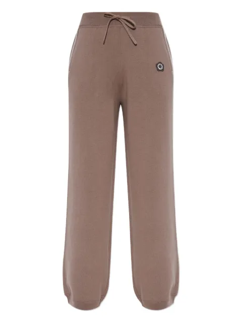Kenzo pantalones con parche del logo y cordones en la pretina