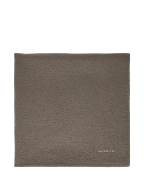 Rick Owens Kids logo-plaque blanket