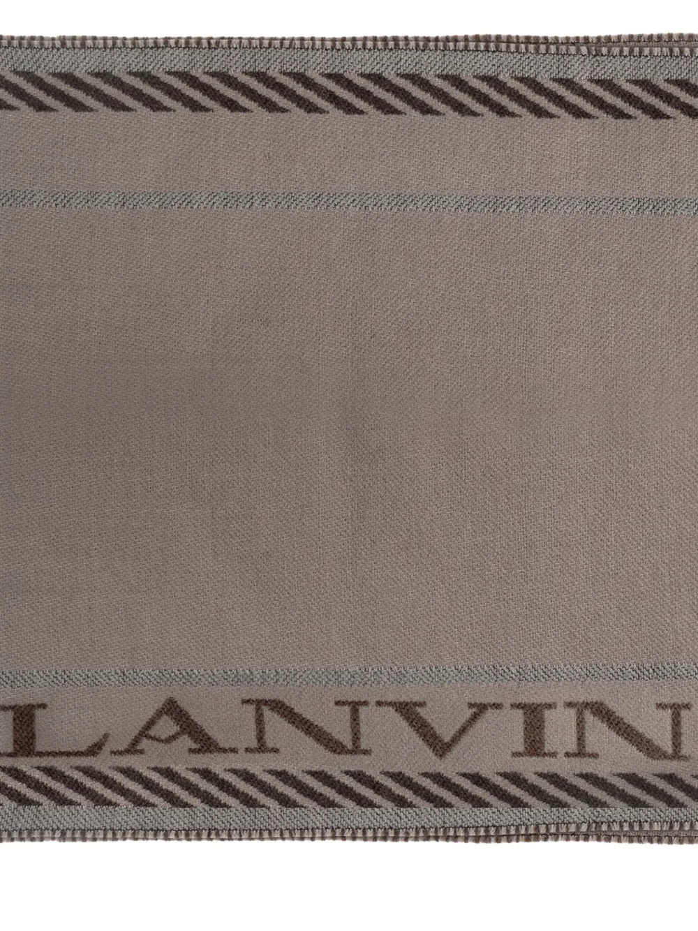 Lanvin logo-print fringed scarf | Image 2